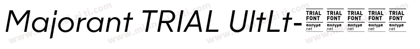 Majorant TRIAL UltLt字体转换